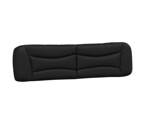 vidaXL Cama con colchón cuero sintético negro 200x200 cm