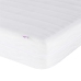 Cama con colchón cuero sintético blanco y negro 200x200 cm