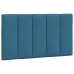Estructura de cama con luces LED terciopelo azul 80x200 cm