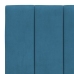 Estructura de cama con luces LED terciopelo azul 80x200 cm