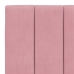 Estructura de cama con luces LED terciopelo rosa 80x200 cm