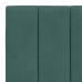 Estructura cama con luces LED terciopelo verde oscuro 90x200 cm