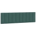 Estructura cama con luces LED terciopelo verde oscuro 180x200cm