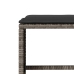 Set de muebles de jardín 6 pzas y cojines ratán sintético gris