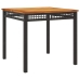 Set de muebles jardín 5 pzas con cojines ratán sintético negro