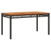 Set de muebles jardín 5 pzas con cojines ratán sintético negro