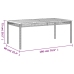 Set comedor jardín 9 pzas y cojines ratán sintético gris