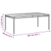 Set comedor de jardín 9 pzas con cojines ratán sintético beige