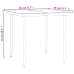 Set comedor de jardín 3 piezas con cojines ratán sintético gris