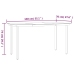 Set comedor de jardín 5 piezas con cojines ratán sintético gris