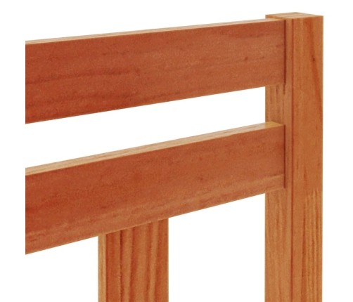 Cabecero de cama madera maciza de pino marrón cera 100 cm