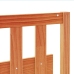 Cabecero de cama madera maciza de pino marrón cera 135 cm