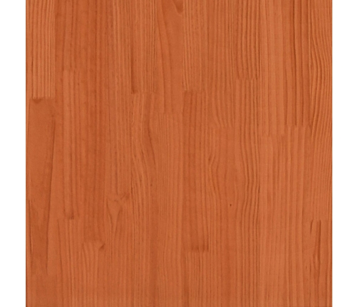 Cabecero de cama madera maciza de pino marrón cera 135 cm