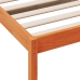 Sofá cama sin colchón madera maciza pino marrón cera 90x190 cm