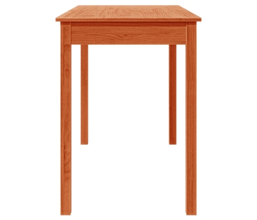 Mesa de comedor madera maciza de pino marrón cera 110x55x75 cm