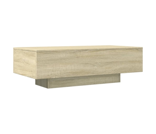 Mesa de centro madera de ingeniería roble Sonoma 100x49,5x31 cm