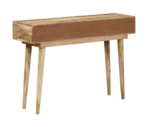 Mesa consola de madera maciza de mango 110x30x75 cm