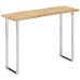 Mesa consola con borde natural madera mango maciza 105x33x76 cm