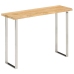 Mesa consola con borde natural madera mango maciza 105x33x76 cm