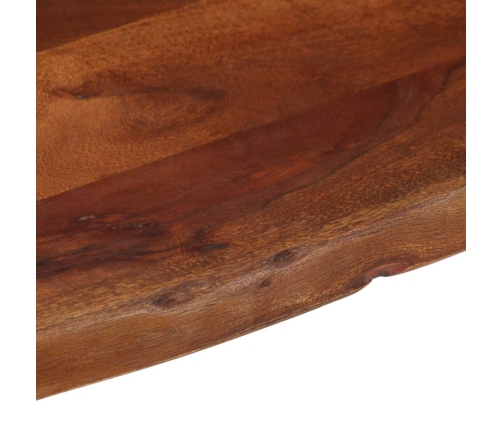 Mesa de centro madera maciza de acacia marrón miel 110x55x40 cm