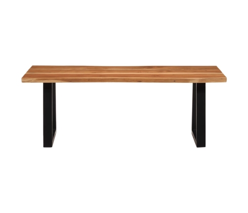 Mesa de centro madera maciza acacia 110x55x40 cm