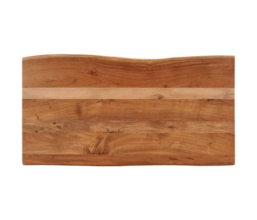 Mesa de centro madera maciza acacia 110x55x40 cm