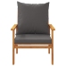 Set de muebles de jardín 4 pzs y cojines madera maciza acacia
