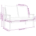 Set de muebles para jardín 3 piezas con cojines madera acacia