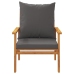 Juego de muebles jardín 5 pzas con cojines madera maciza acacia