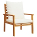 Juego de muebles jardín 5 pzas con cojines madera maciza acacia