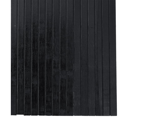 Biombo divisor de bambú negro 165x250 cm