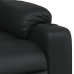 Sillón reclinable de cuero sintético negro