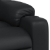 Sillón de masaje reclinable cuero sintético negro