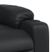 Sillón reclinable de cuero sintético negro