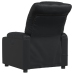 Sillón de masaje reclinable cuero sintético negro