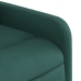 Sillón reclinable de tela verde oscuro