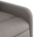 Sillón reclinable de tela gris taupe