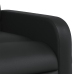 Sillón reclinable de cuero sintético negro