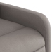 Sillón de masaje reclinable de tela gris taupé