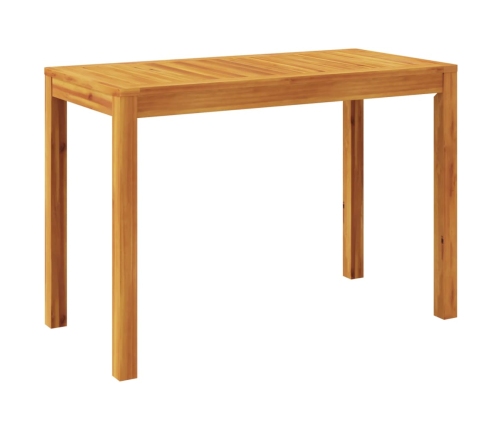 Mesa de comedor de jardín madera maciza de acacia 110x55x75 cm