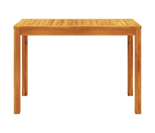 Mesa de comedor de jardín madera maciza de acacia 110x55x75 cm