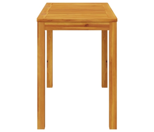 Mesa de comedor de jardín madera maciza de acacia 110x55x75 cm