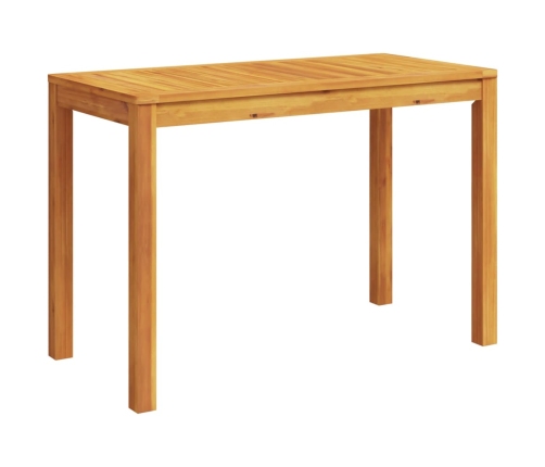 Mesa de comedor de jardín madera maciza de acacia 110x55x75 cm