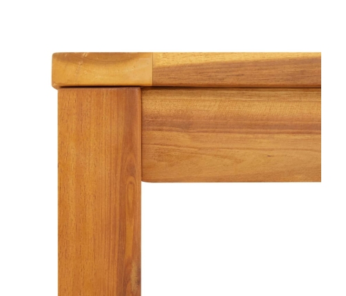 Mesa de comedor de jardín madera maciza de acacia 110x55x75 cm