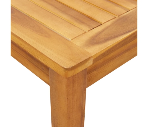 Mesa de comedor de jardín madera maciza de acacia 110x55x75 cm