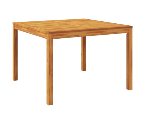 Mesa de comedor de jardín madera maciza de acacia 110x110x75 cm