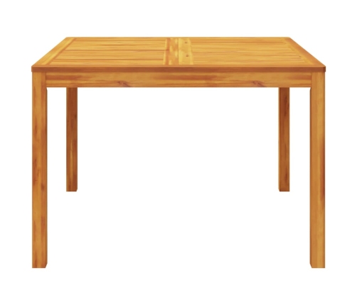 Mesa de comedor de jardín madera maciza de acacia 110x110x75 cm