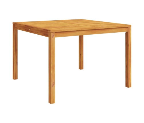 Mesa de comedor de jardín madera maciza de acacia 110x110x75 cm