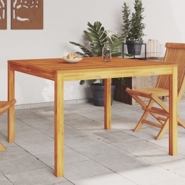 Mesa de comedor de jardín madera maciza de acacia 110x110x75 cm