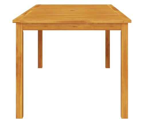 Mesa de comedor de jardín madera maciza de acacia 180x90x75 cm